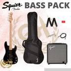 Squier Affinity PJ Bass Guitar Pack | Gig Bag & Rumble 15 Amplifier