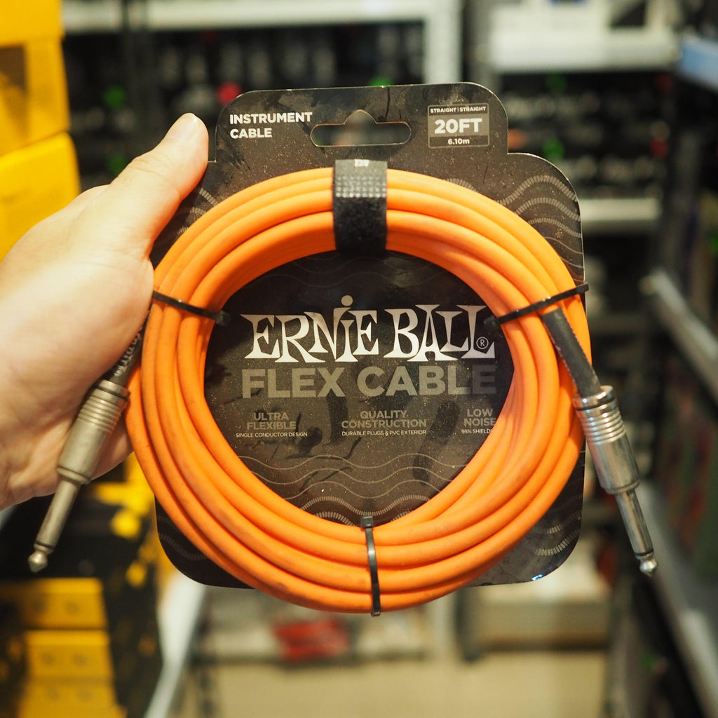 Ernie Ball Flex Instrument Cable - Kabel Jack Gitar Bass Instrumen Akai TS 6.5 Original