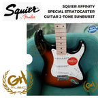 SQUIER AFFINITY SPECIAL STRATOCASTER GUITAR 2-TONE SUNBURTS