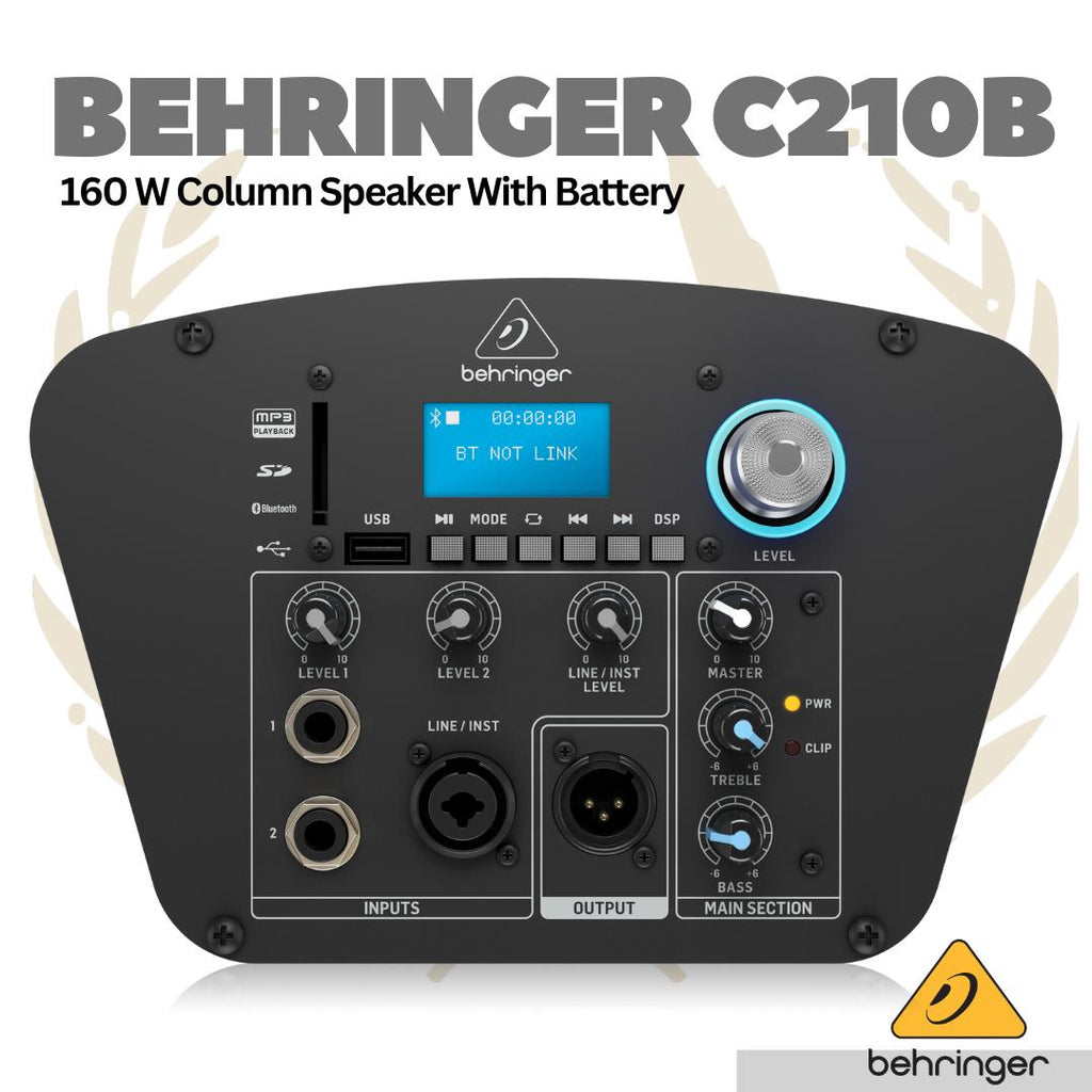 Behringer C210B 160W Column Speaker Active - Speker Kolom
