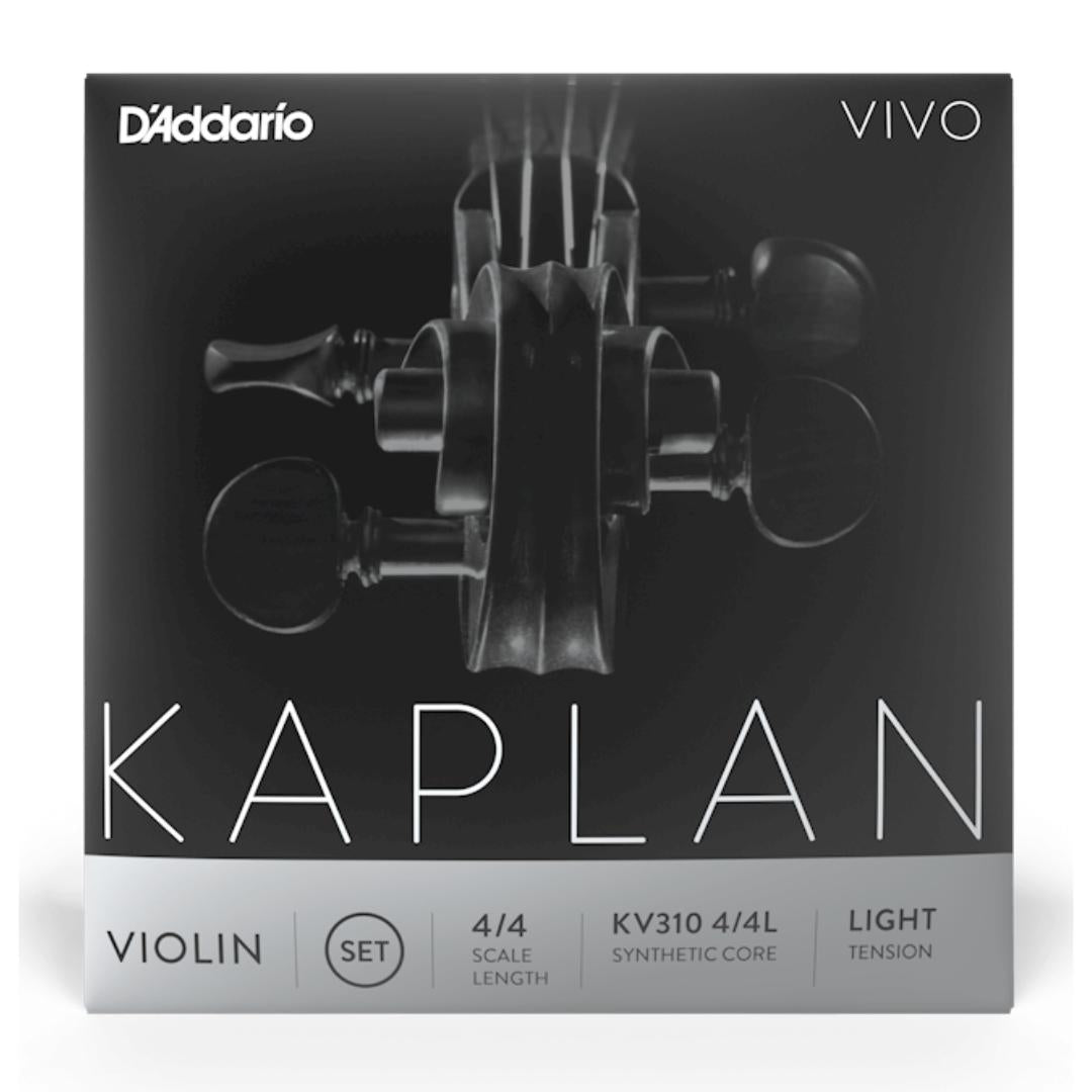 D'addario KV310-4/4L Kaplan Vivo Violin String Set, Light Tension - Senar Biola