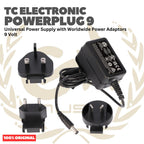 TC Electronic Powerplug 9 Universal Power Supply with Worldwide Power Adaptors 9 Volt - Adaptor untuk Efek Alat Musik Original Asli