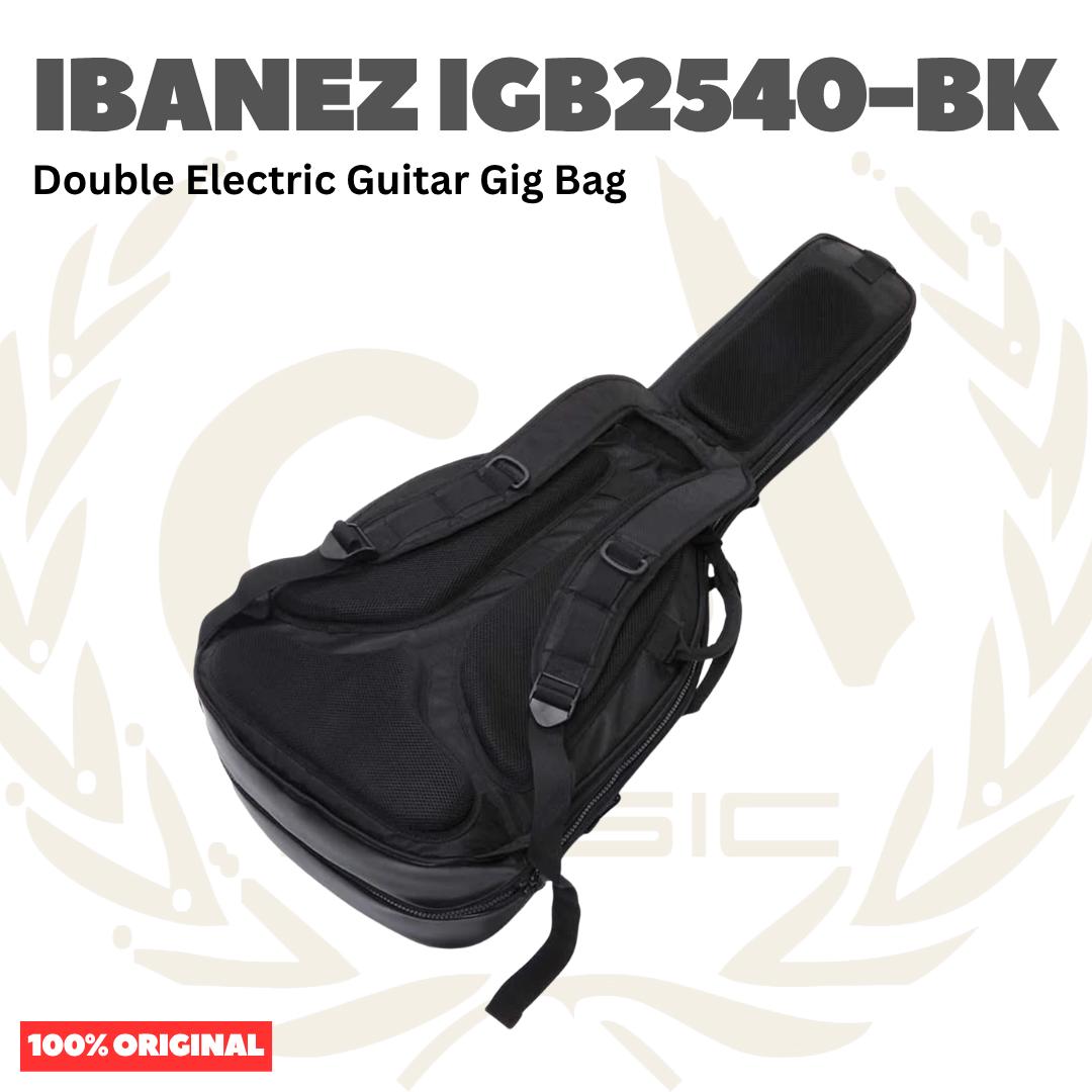 Ibanez IGB2540-BK Double Electric Guitar Gig Bag - Tas Gitar Listrik Elektrik Dobel Gigbag IGB2540