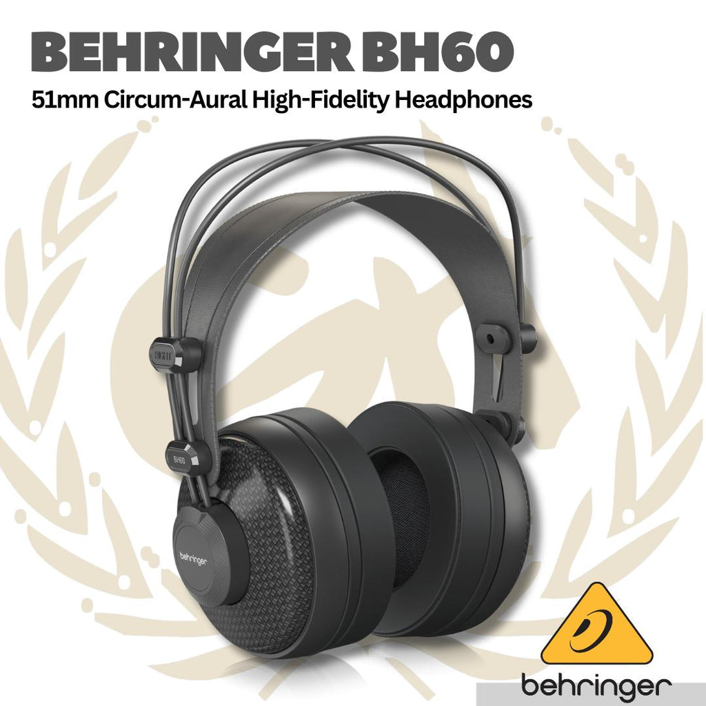 Behringer BH60 Premium 51 mm Circum-Aural High-Fidelity Headphones
