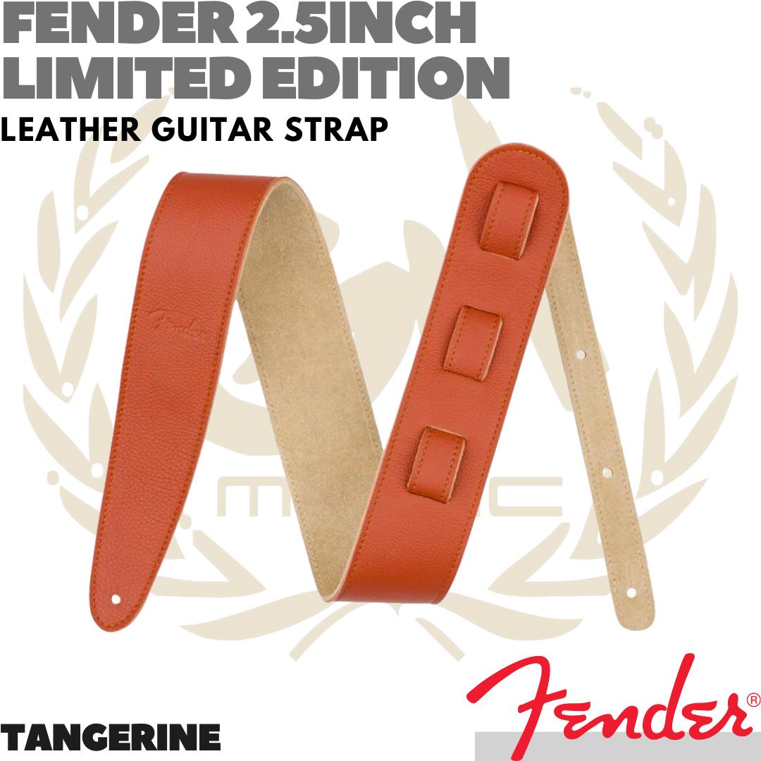 FENDER 2.5inch Limited Edition Leather Strap Gitar Bass