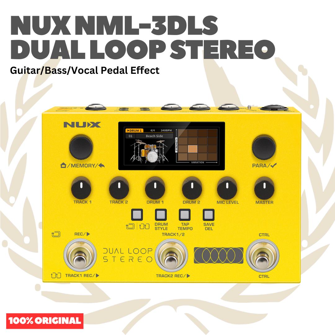 NUX NML-3DLS Dual Loop Stereo Guitar Bass Vocal Pedal Effect - Efek Pedal Gitar Bass Vokal Original Asli