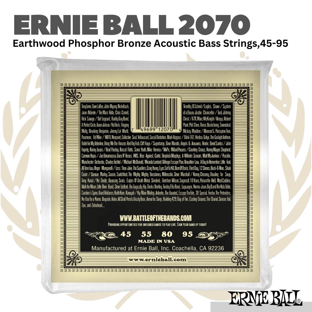 Ernie Ball 2070 Earthwood Phosphor Bronze Acoustic Bass Strings - Senar Bass