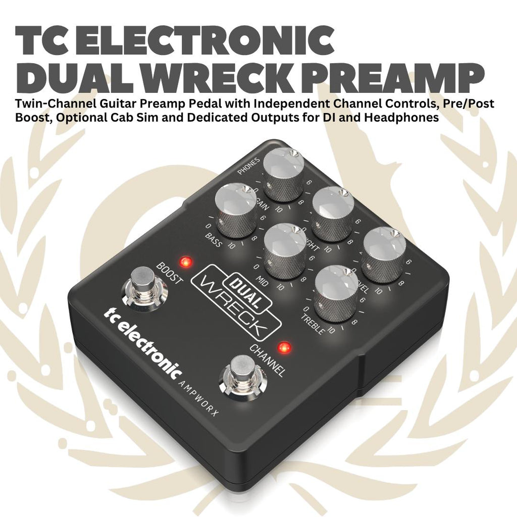 TC Electronic Dual Wreck Preamp - Efek Gitar Bass Pedal