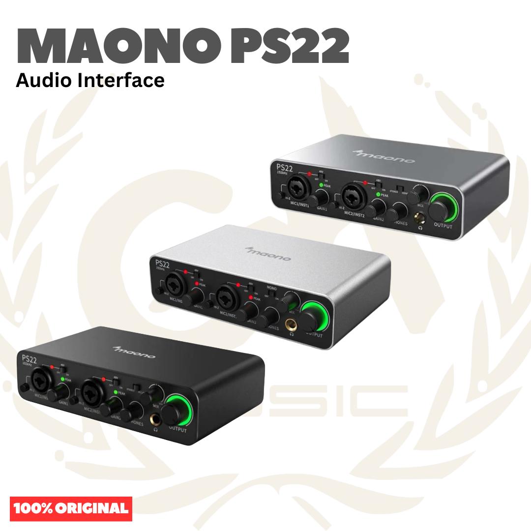 MAONO PS22 Audio Interface | Recording Live Streaming Gaming Soundcard