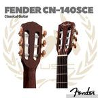 Fender CN-140SCE Nylon Classical Guitar w/Case - Gitar Klasik Nilon