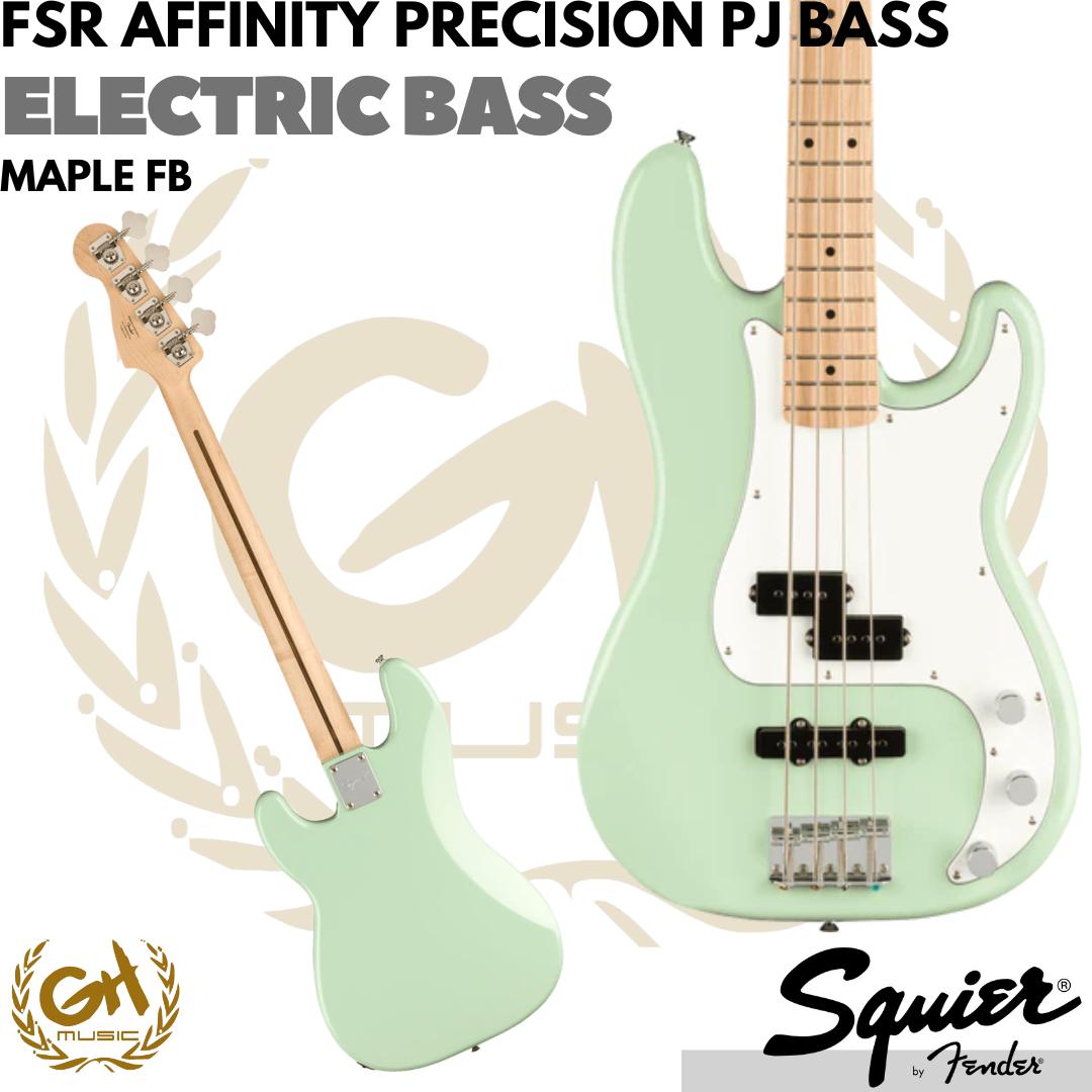Squier FSR Affinity Precision PJ Bass Guitar, Maple FB - BASS ELEKTRIK
