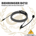 Behringer BC12 Premium Headphone Cable with Boom Microphone and In-Line Control