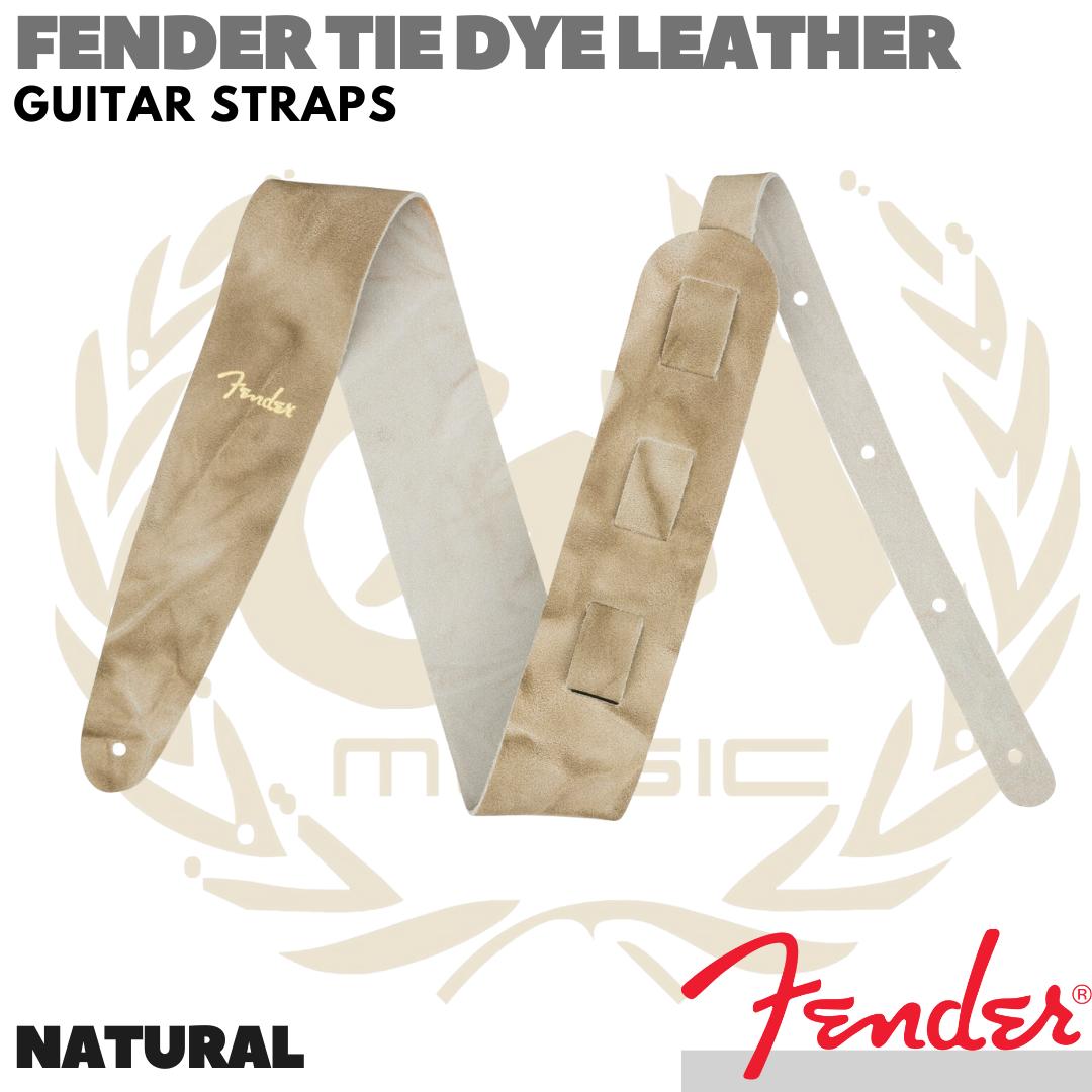 FENDER Tie Dye Leather Strap Guitar | Tali Gitar