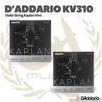 D'addario KV310-4/4L Kaplan Vivo Violin String Set, Light Tension - Senar Biola