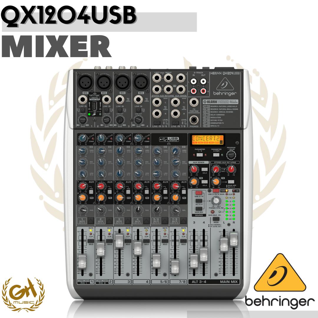 BEHRINGER XENYX QX1204USB MIXER AUDIO INTERFACE