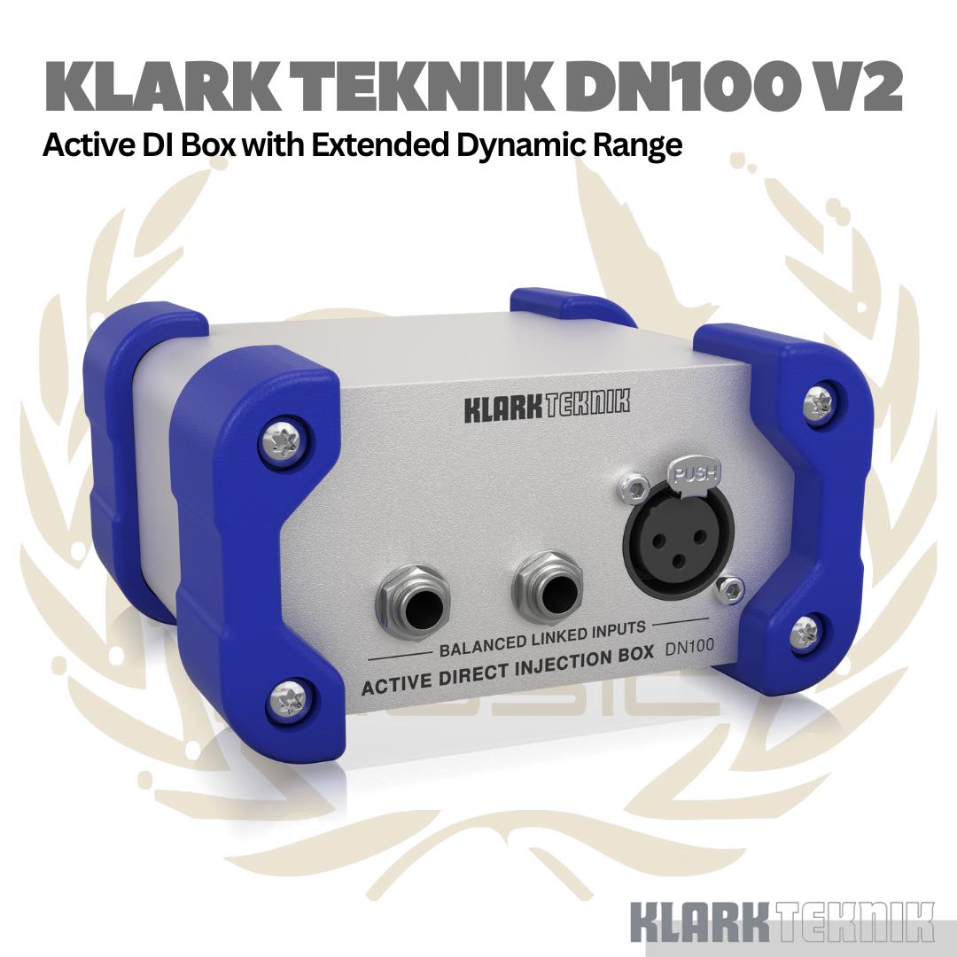 Klark Teknik DN100 V2 Active DI Box With Extended Dynamic Range