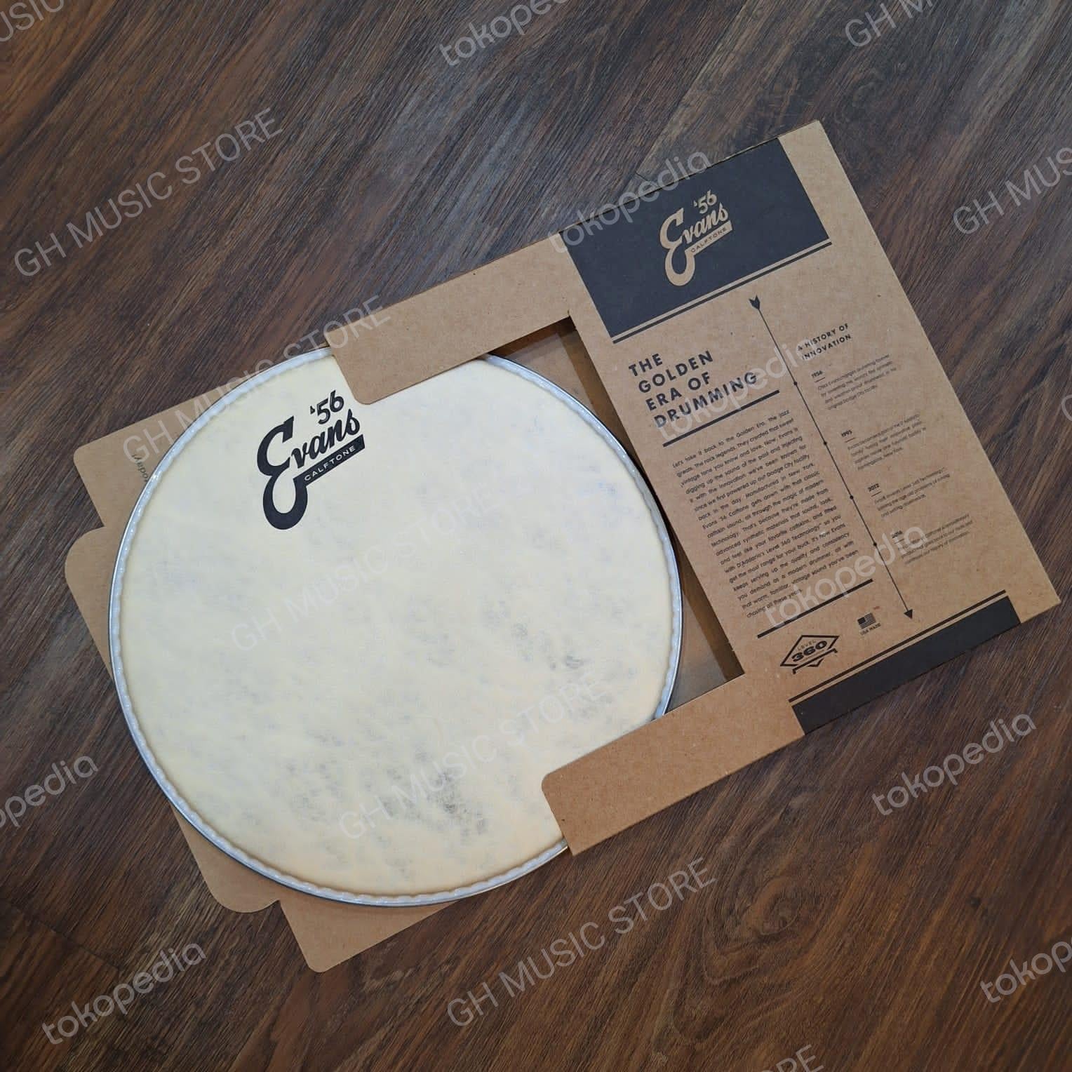 EVANS Calftone '56 Coated Tom Drumheads | Batter Drum Head Original