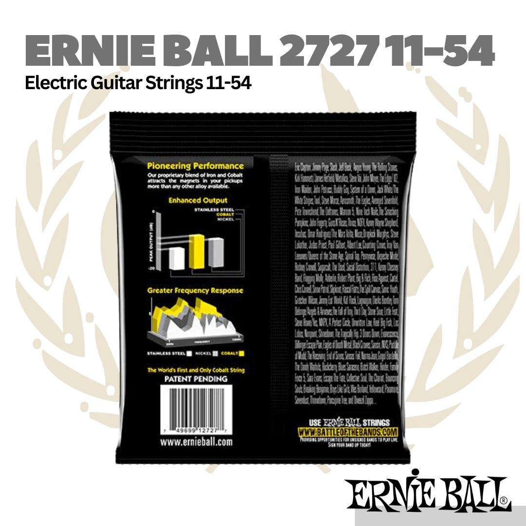 Ernie Ball 2727 Beefy Slinky Cobalt Electric Guitar Strings, 11-54