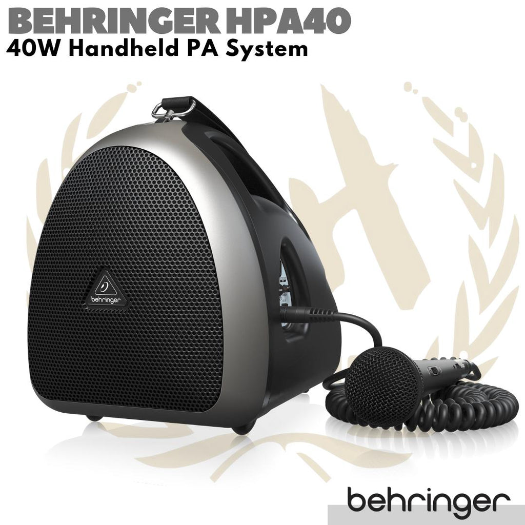 BEHRINGER HPA40 40W Handheld PA System | Ampli Speaker Portable Mini