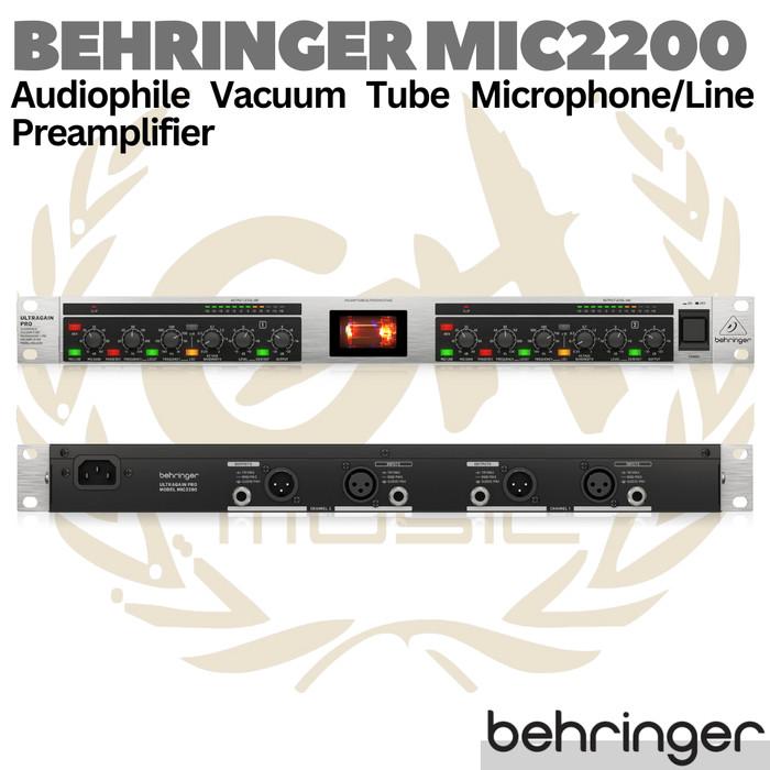 BEHRINGER ULTRAGAIN PRO MIC2200 V2 Vacuum Tube Mic / Line Preamplifier