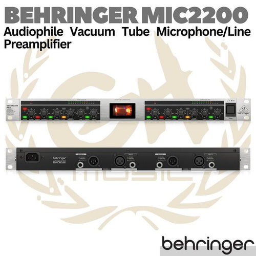 BEHRINGER ULTRAGAIN PRO MIC2200 V2 Vacuum Tube Mic / Line Preamplifier