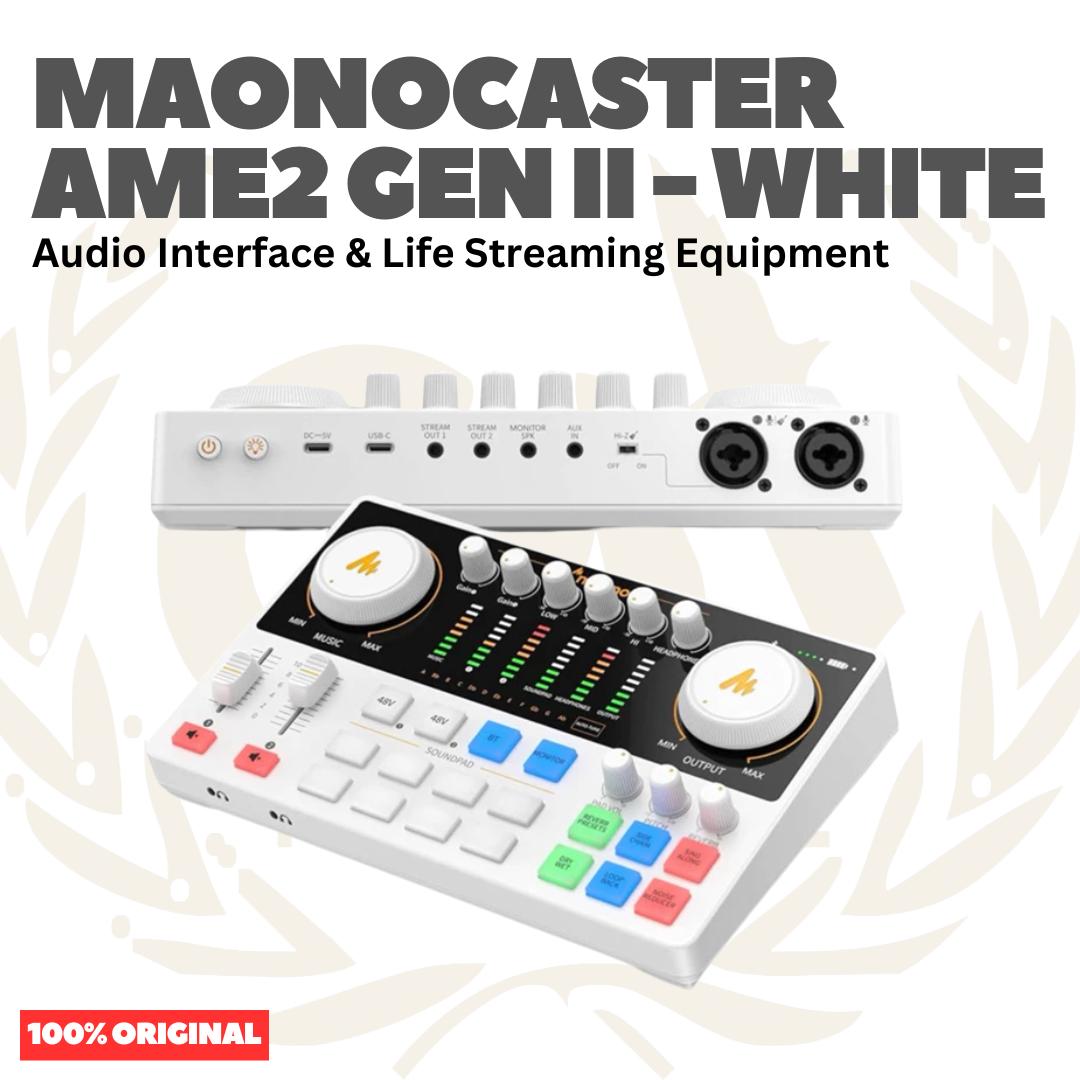 MAONO AME2 Gen II Maonocaster Live Streaming & Portable Podcast Console Gen 2 | Soundcard AM - E2 Mark 2