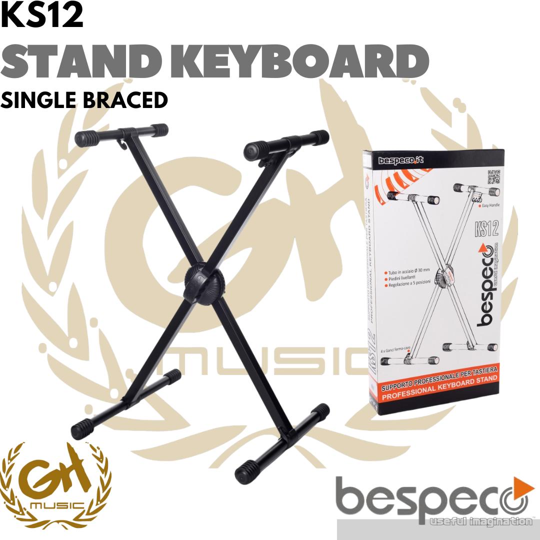 BESPECO KS12 SINGLE BRACED KEYBOARD STAND