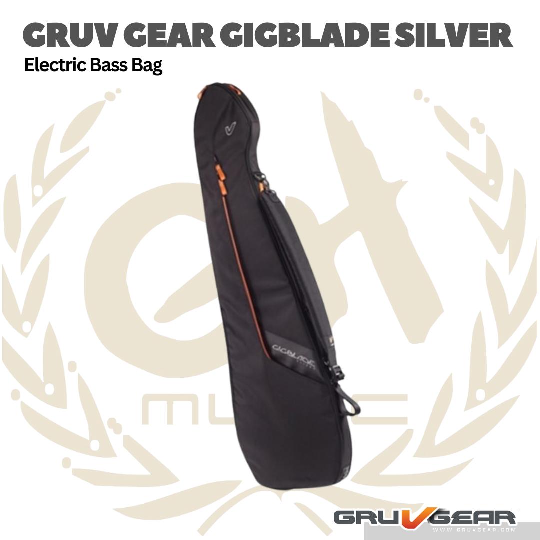 Gruv Gear Gigblade Silver Bass Guitar Bag - Tas Gigbag Bass Elektrik