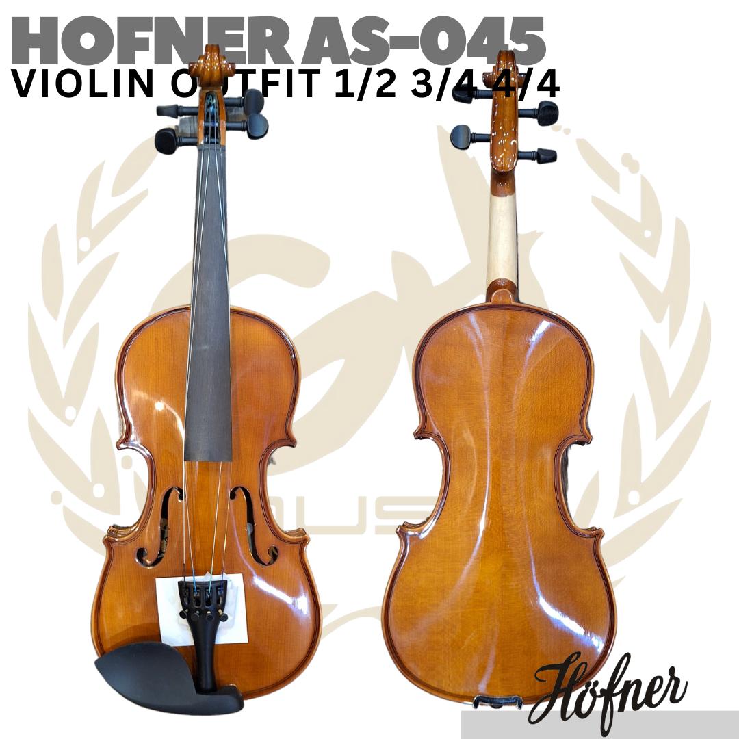 HOFNER AS-045 Violin Outfit | Biola 1/2 3/4 4/4 1/4 Size AS045