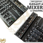 RECORDING TECH ELEGANT 6 - MIXER 6 CHANNEL PODCAST RECORDING KARAOKE