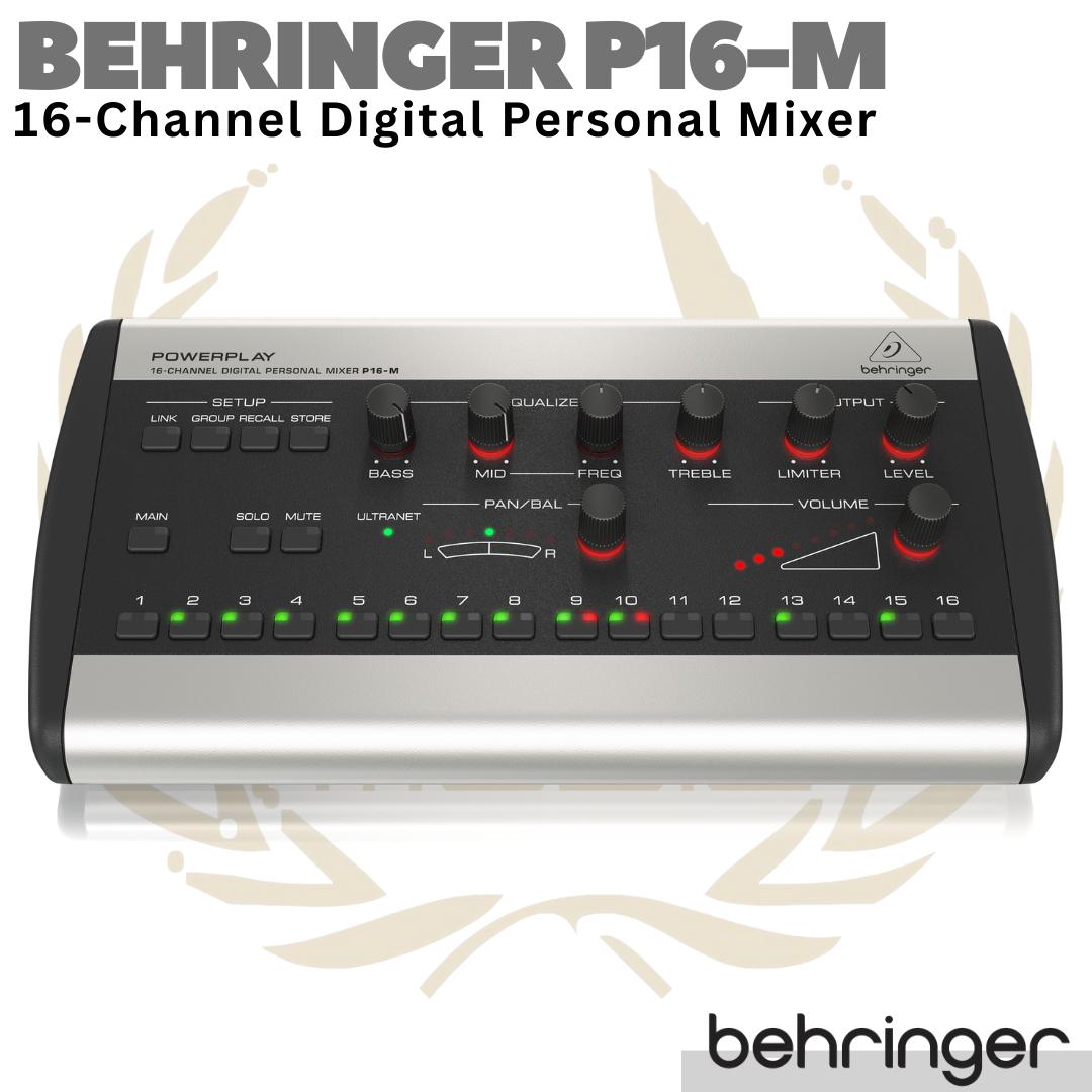 BEHRINGER POWERPLAY P16-M 16 Channel Digital Personal Mixer | P16M P16