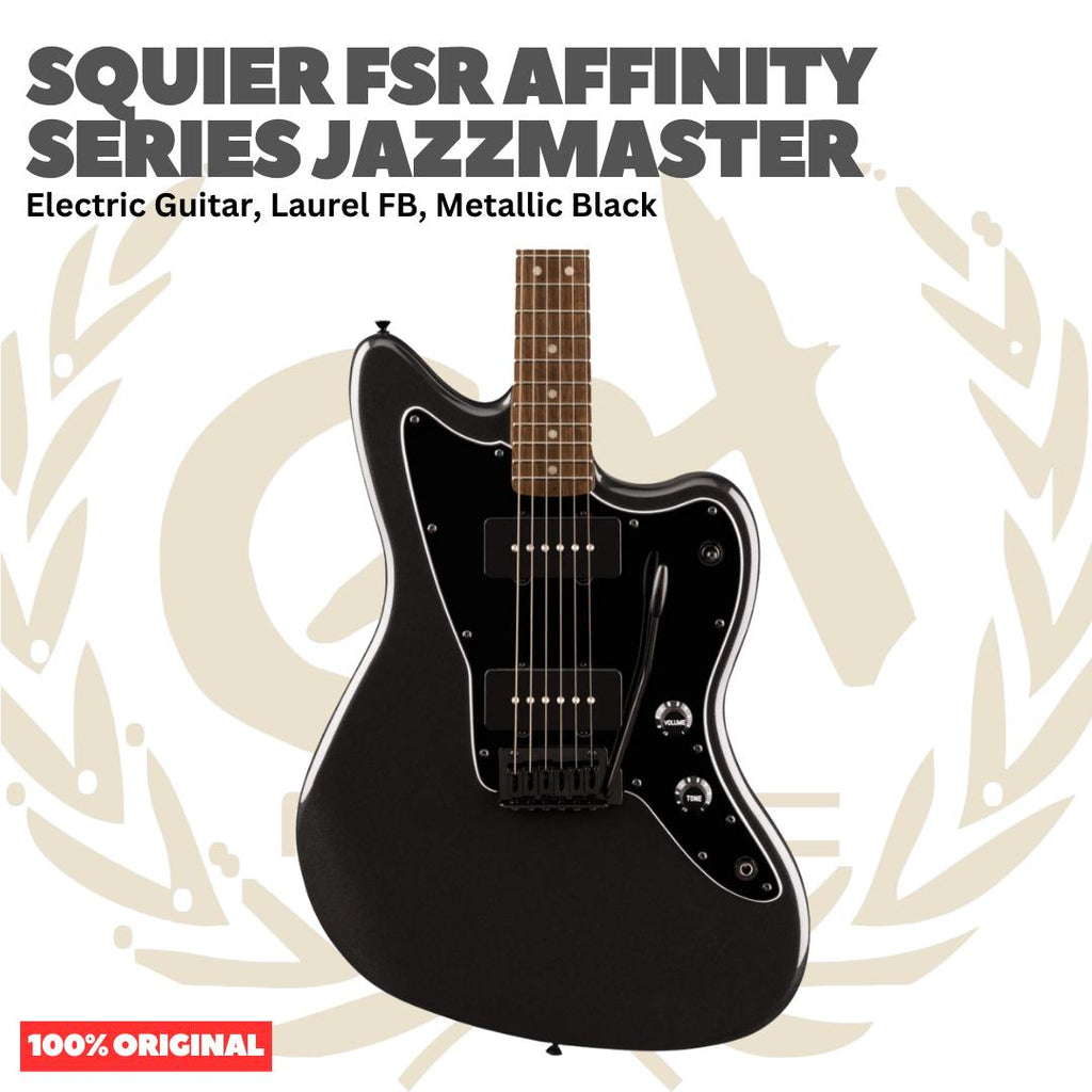 Squier FSR Affinity Series Jazzmaster Electric Guitar Laurel FB - Gitar Listrik Elektrik Original Asli