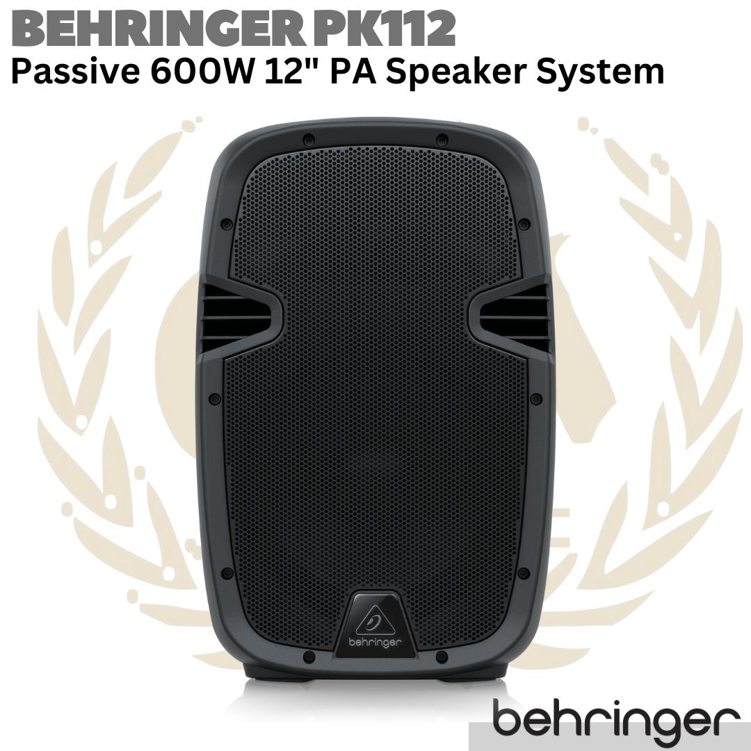 BEHRINGER PK112 Passive 600W 12 inch PA Speaker System | Spiker Pasif