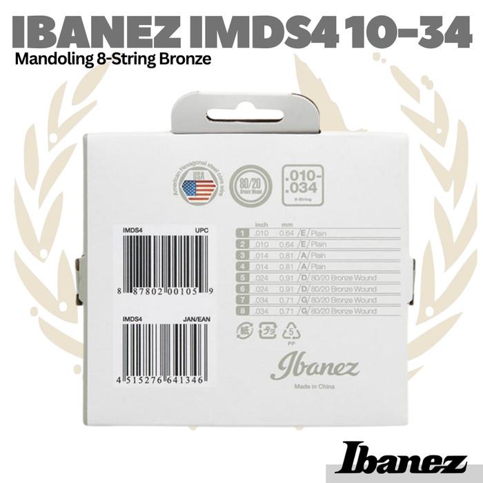 Ibanez IMDS4 Mandoline 8-String 10-34 - Senar Mandolin
