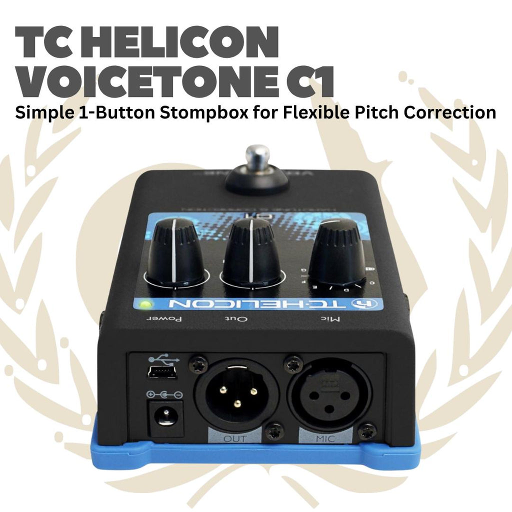 TC Helicon Voicetone C1 - C 1 Voice tone Efek Gitar Bass Pedal C-1