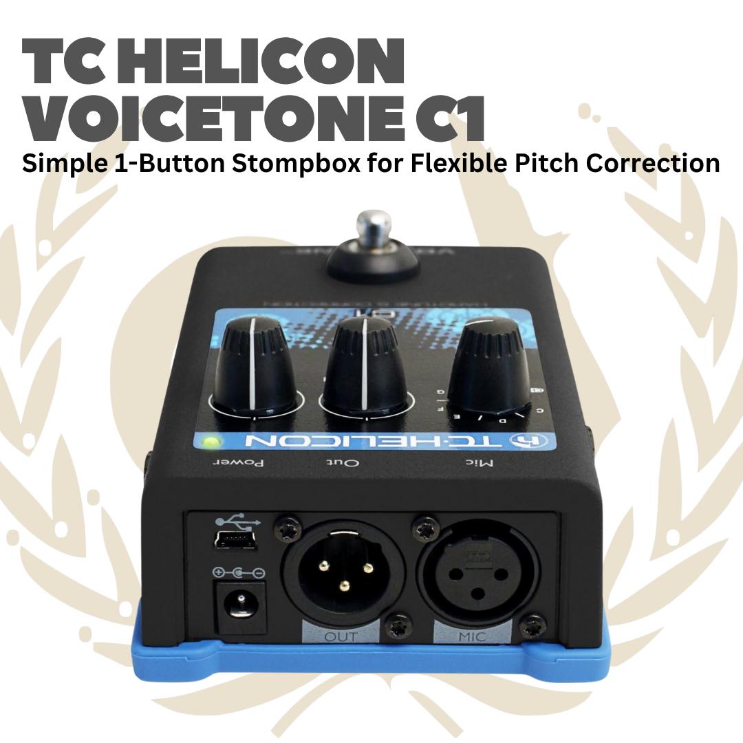 TC Helicon Voicetone C1 - C 1 Voice tone Efek Gitar Bass Pedal C-1