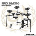 NUX DM310 All Mesh Head Digital Drum Set - DM-310 Drum Elektrik Asli Original
