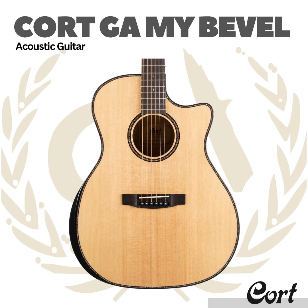Cort GA-MY Bevel Acoustic Guitar - Gitar Akustik