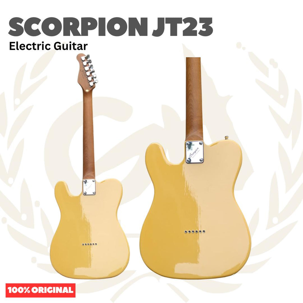 SCORPION JT23 Black Jaguar Series Electric Guitar - Gitar Listrik Tele