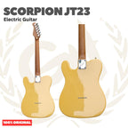 SCORPION JT23 Black Jaguar Series Electric Guitar - Gitar Listrik Tele