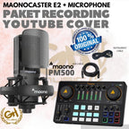 PAKET RECORDING COVER LAGU MAONOCASTER E2 / SOUND CARD MAONO AME2, PM500