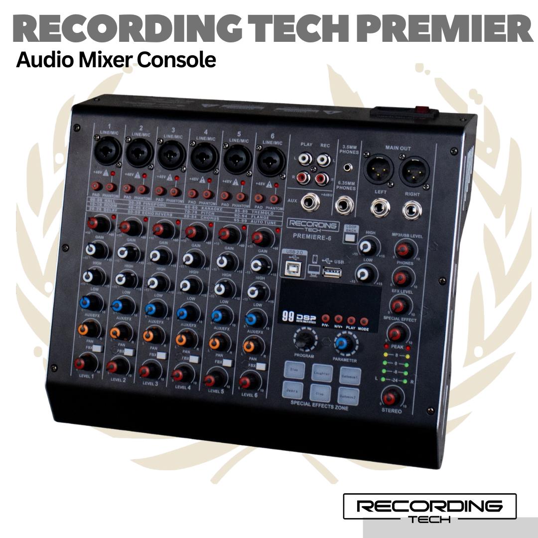 RECORDING TECH PREMIERE-6 Audio Mixer Console | Premiere 6