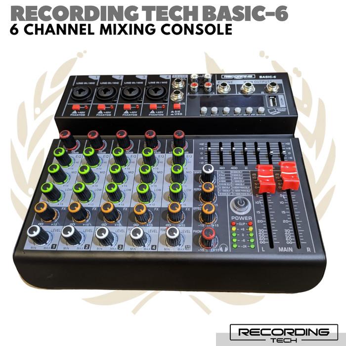 RECORDING TECH BASIC 6 MIXING CONSOLE | Audio MIxer 6 Channel Basic6