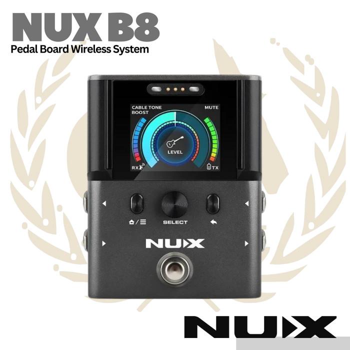 NUX B8 2.4Ghz Pedalboard Wireless System - Digital B-8 Gitar Bass