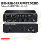BEHRINGER U-PHORIA UMC202HD SOUNDCARD AUDIO INTERFACE