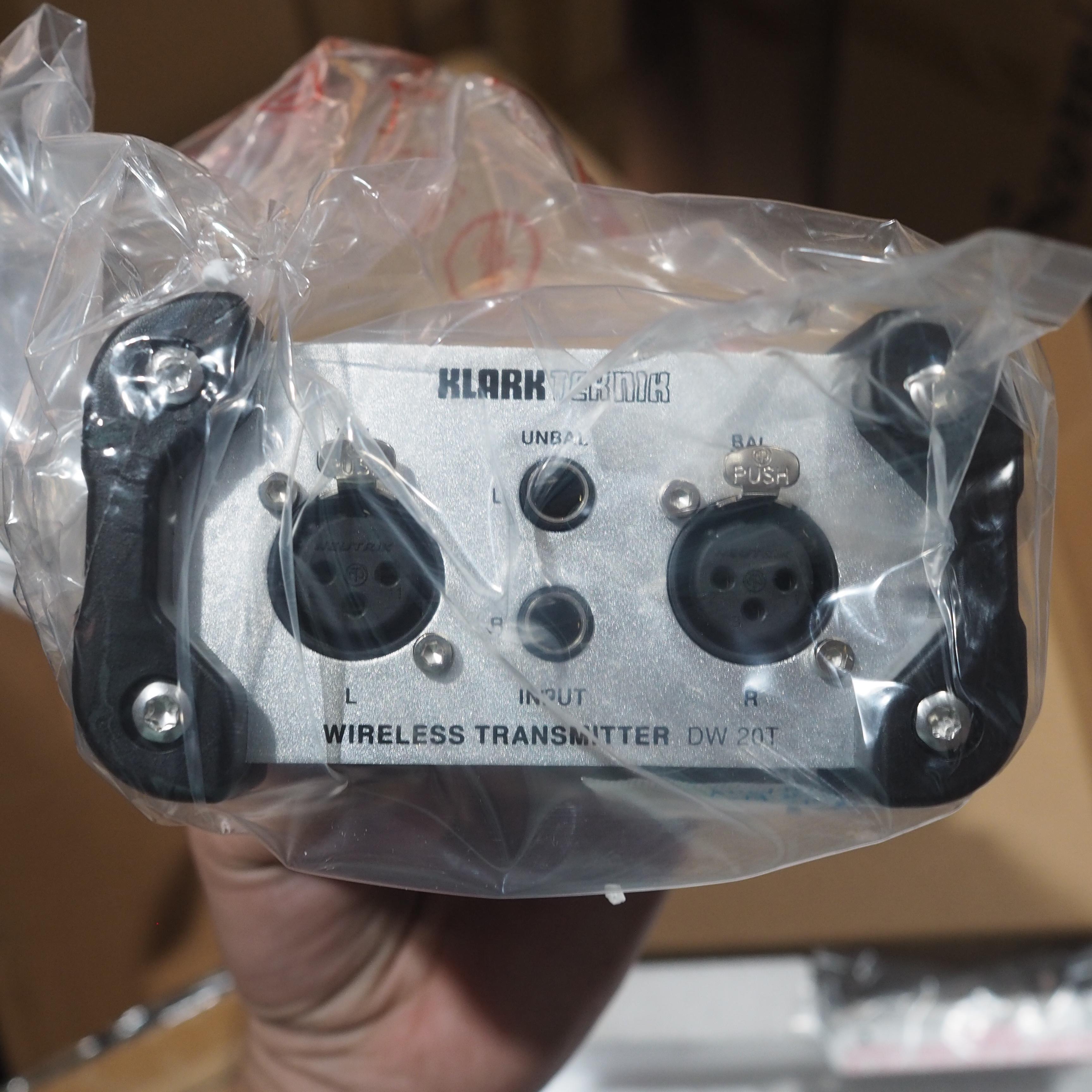 Klark Teknik DW 20T 2.4 Ghz Wireless Stereo Transmitter Audio Broadcasting