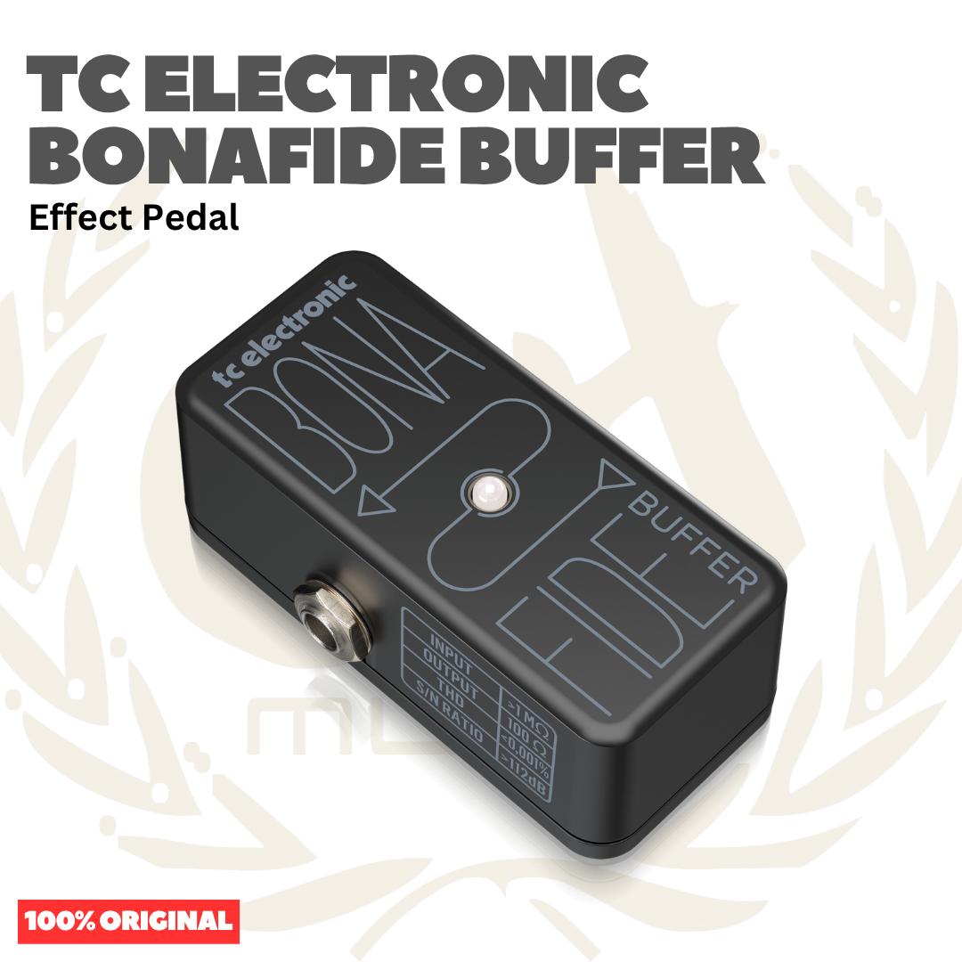 TC Electronic Bonafide Buffer Ultra-Compact High-Quality Analog Buffer with Automatic True Bypass Effect Pedal - Efek Pedal Gitar