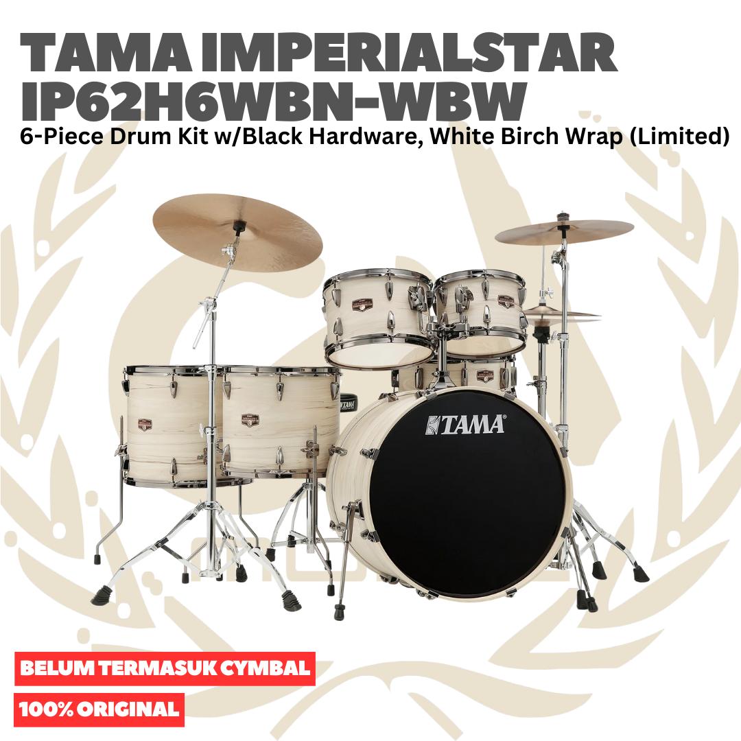 TAMA IP62H6WBN Imperialstar 6-Piece Drum Kit w/Black Hardware (Limited) - Drum Akustik Set Lengkap Tanpa Simbal Original Asli