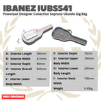 Ibanez IUBS541 Powerpad Designer Collection Gig Bag for Soprano Ukulele - Tas Ukulele Soprano Original Asli