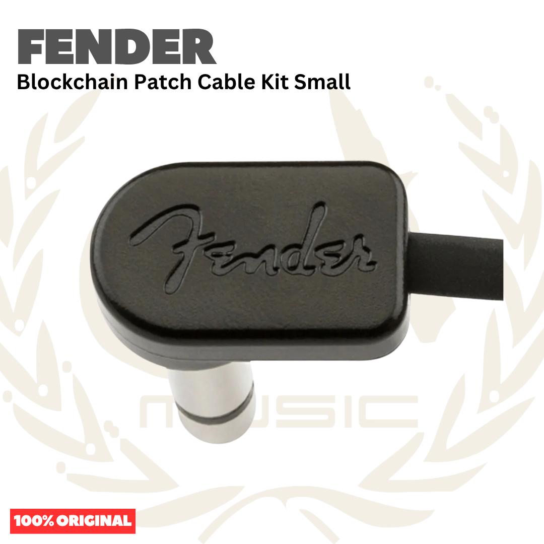Fender Blockchain Patch Cable Kit, Small, Black - Kabel Efek Set